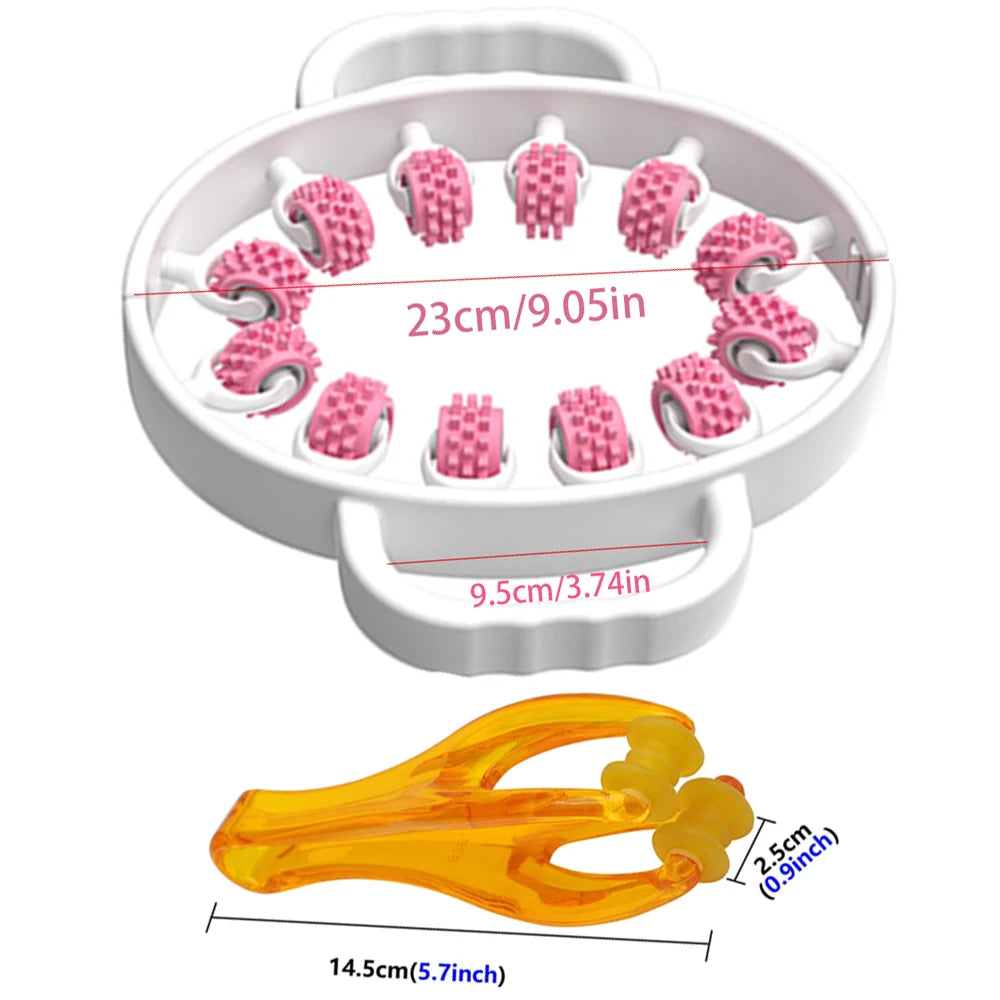 Valsko Body Roller wheel detail with rounded nubs